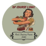 Nostalgic Canning Label - Customizable Round Sticker