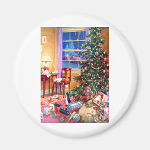 Nostalgic Christmas Tree Refrigerator Magnets
