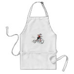 Nostalgic Girl on Tricycle Aprons
