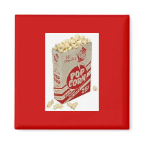 Nostalgic Vintage Pop Corn Ad Magnet by Regella Nostalgic Vintage Pop Corn Ad Magnet