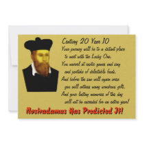 Nostradamus B-day Invite invitations
