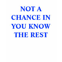 NOT A CHANCE SHIRT