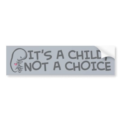 Not A Choice Bumper Stickers by ChristianBumper