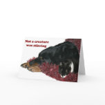 Not a creature was stirring greeting card