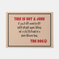 Not A Joke - The Dog Doormat