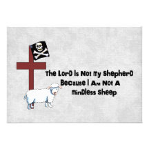 Not A Mindless Sheep Personalized Invites