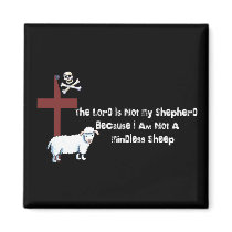 Not A Mindless Sheep Refrigerator Magnet