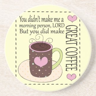 Not a Morning Person, Coffee Lover Coasters