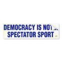 Not A Spectator Sport - Bumper Sticker bumper stickers by TheAttic Not A Spectator Sport - Bumper Sticker bumper stickers