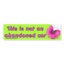 Not Abandoned Funky bumper stickers by CrazyClara Not Abandoned Funky bumper stickers