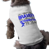 Not About Bravery - Colon Cancer Dog T-shirt