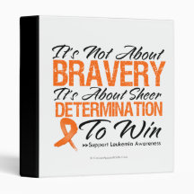 Not About Bravery - Leukemia Vinyl Binder