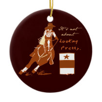 Not About Looking Pretty Christmas Ornament