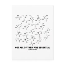 Not All Of Them Are Essential (20 Amino Acids) Post Cards