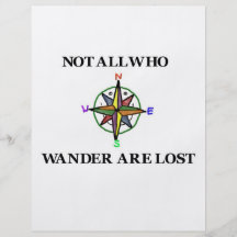 Not All Who Wander Are Lost Flyer