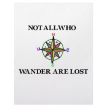 Not All Who Wander Are Lost Letterhead Design