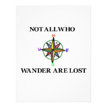 Not All Who Wander Are Lost Letterhead Design