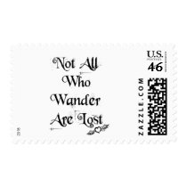 Not all who wander are lost postage stamps by Stript Not all who wander are lost postage stamps