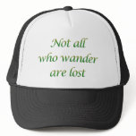 Not All Who Wander hats