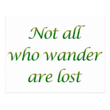 Not All Who Wander Postcard