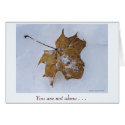 Not alone - card