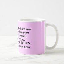 Not alone, connected are we, on the scales of h... mugs