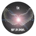 Not An Angel Sticker by FireStarBoards Not An Angel Sticker