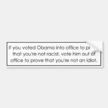 Not An Idiot Bumper Sticker