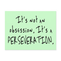 Not an Obsession Postcard