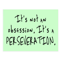 Not an Obsession Postcard