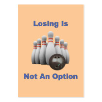 Not An Option Bowling Business Cards