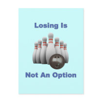 Not An Option Bowling Postcards