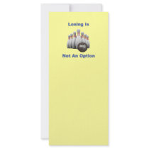 Not An Option Bowling Rack Cards