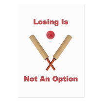 Not An Option Cricket business cards