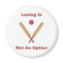 Not An Option Cricket Refrigerator Magnets