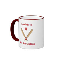 Not An Option Cricket Coffee Mugs
