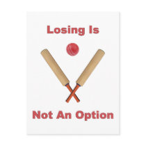 Not An Option Cricket Postcards