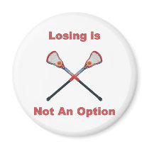 Not An Option Lacrosse Magnet
