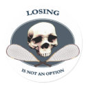 Not An Option Racquetball Sticker