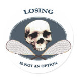 Not An Option Racquetball Sticker