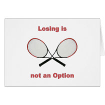 Not an Option Tennis Card