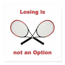 Not an Option Tennis Posters