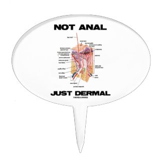 Not Anal Just Dermal (Layers Of Skin Dermatology) Cake Toppers