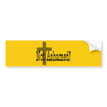 Not Ashamed! Romans 1:16 Bumper Stickers