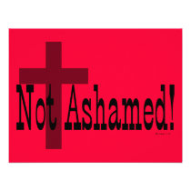 Not Ashamed! Romans 1:16 (with Cross) invitations
