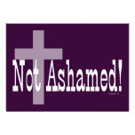 Not Ashamed! Romans 1:16 (with Cross) Announcements