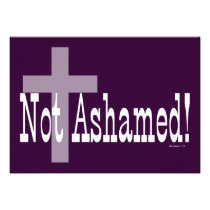 Not Ashamed! Romans 1:16 (with Cross) invitations
