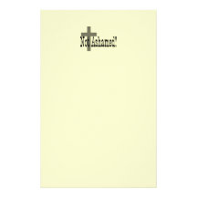 Not Ashamed! Romans 1:16 (with Cross) Custom Stationery
