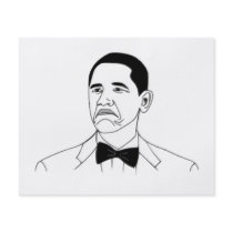 Not Bad Barack Obama Rage Face Meme Flyer Design