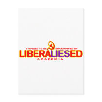 Not Brainwashed by LiberalLIESed Academia Post Card
